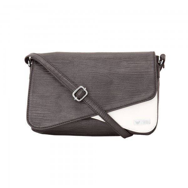 Beau Design Stylish Black Color Imported PU Leather sling bag With For Women's/Ladies/Girls